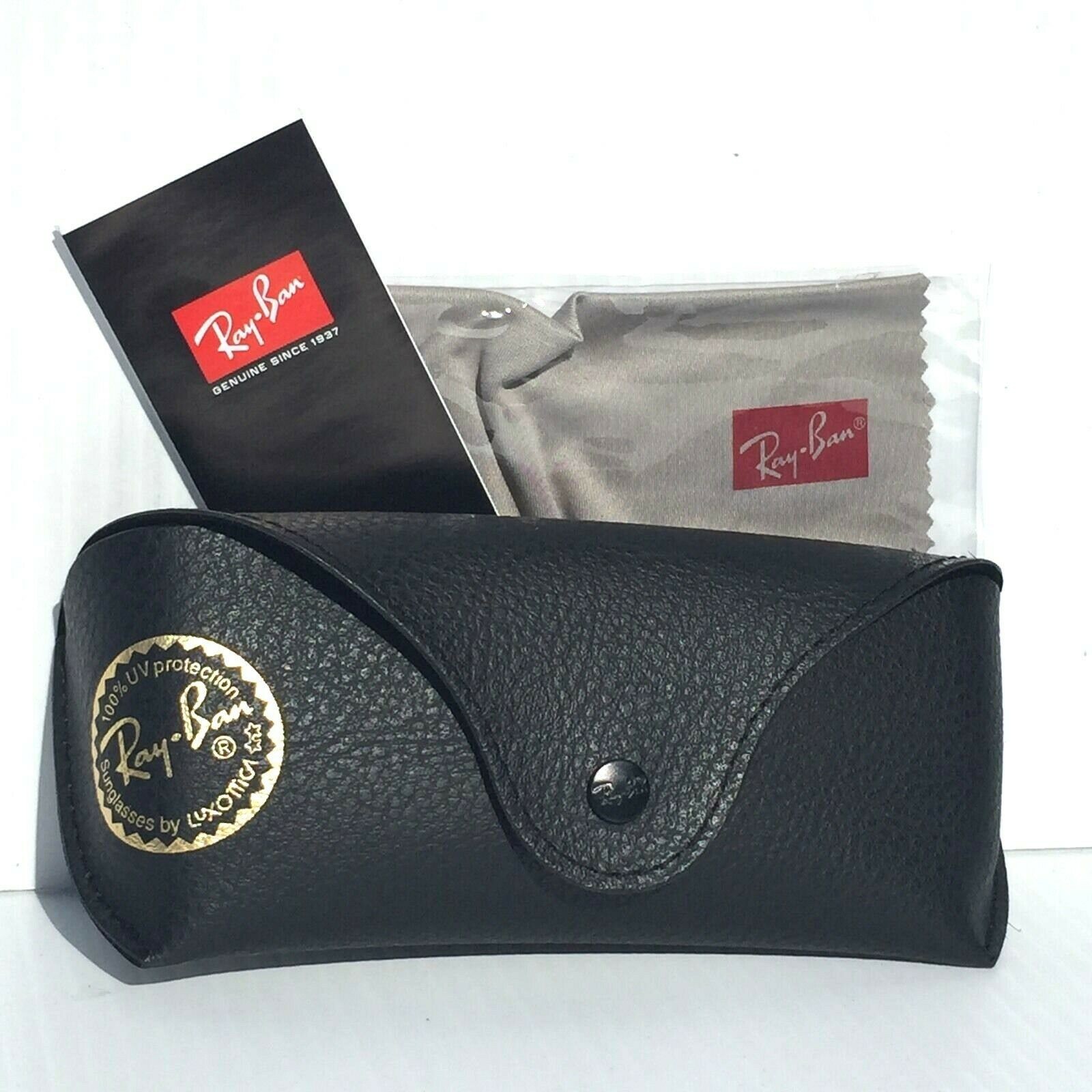 NEW* Ray Ban Shiny Black Rectangle UV Protecting Gray Lens Sunglass RB4151 601