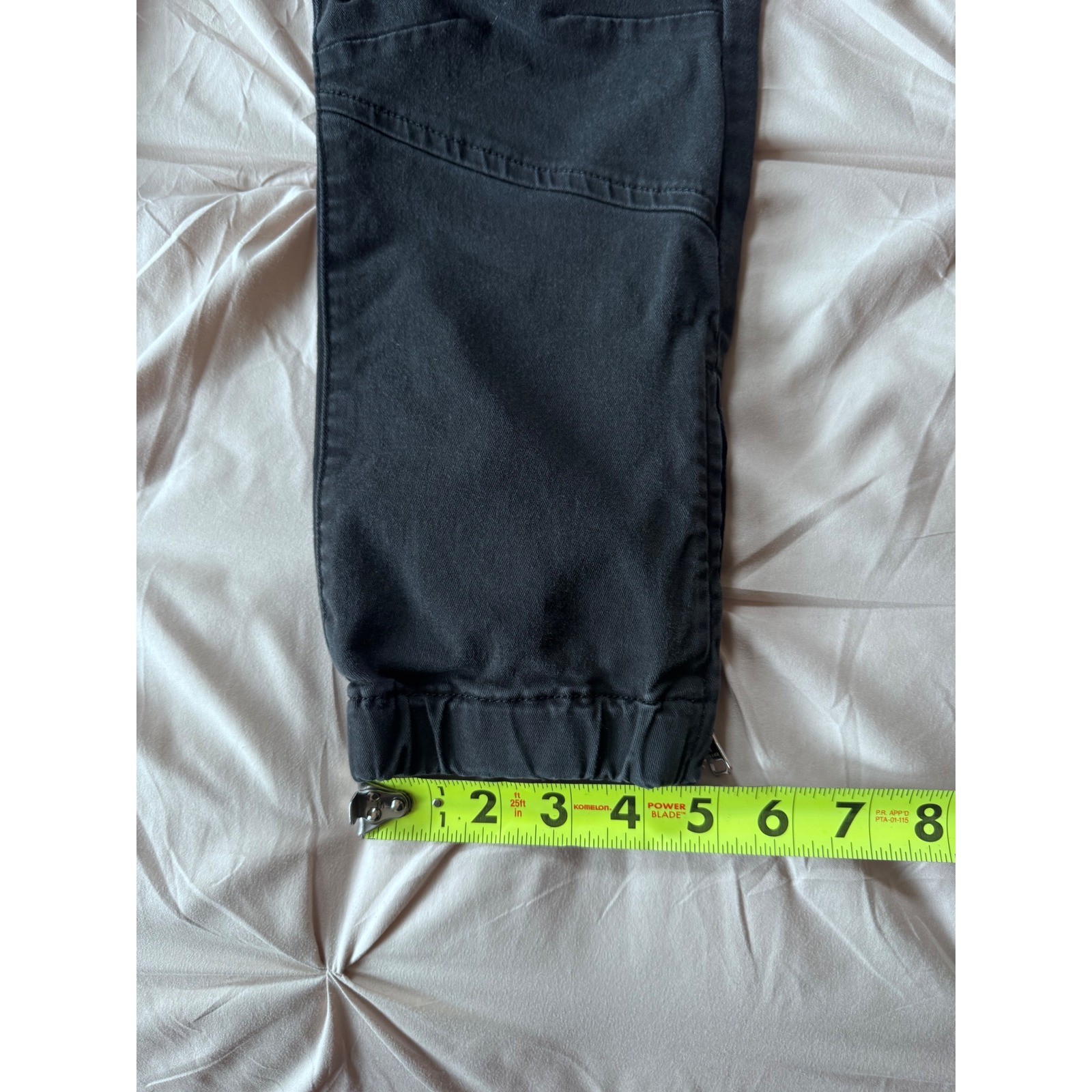FRAME Washed Black Cargo Gorpcore Jogger Pants Ankle Zip Size 27