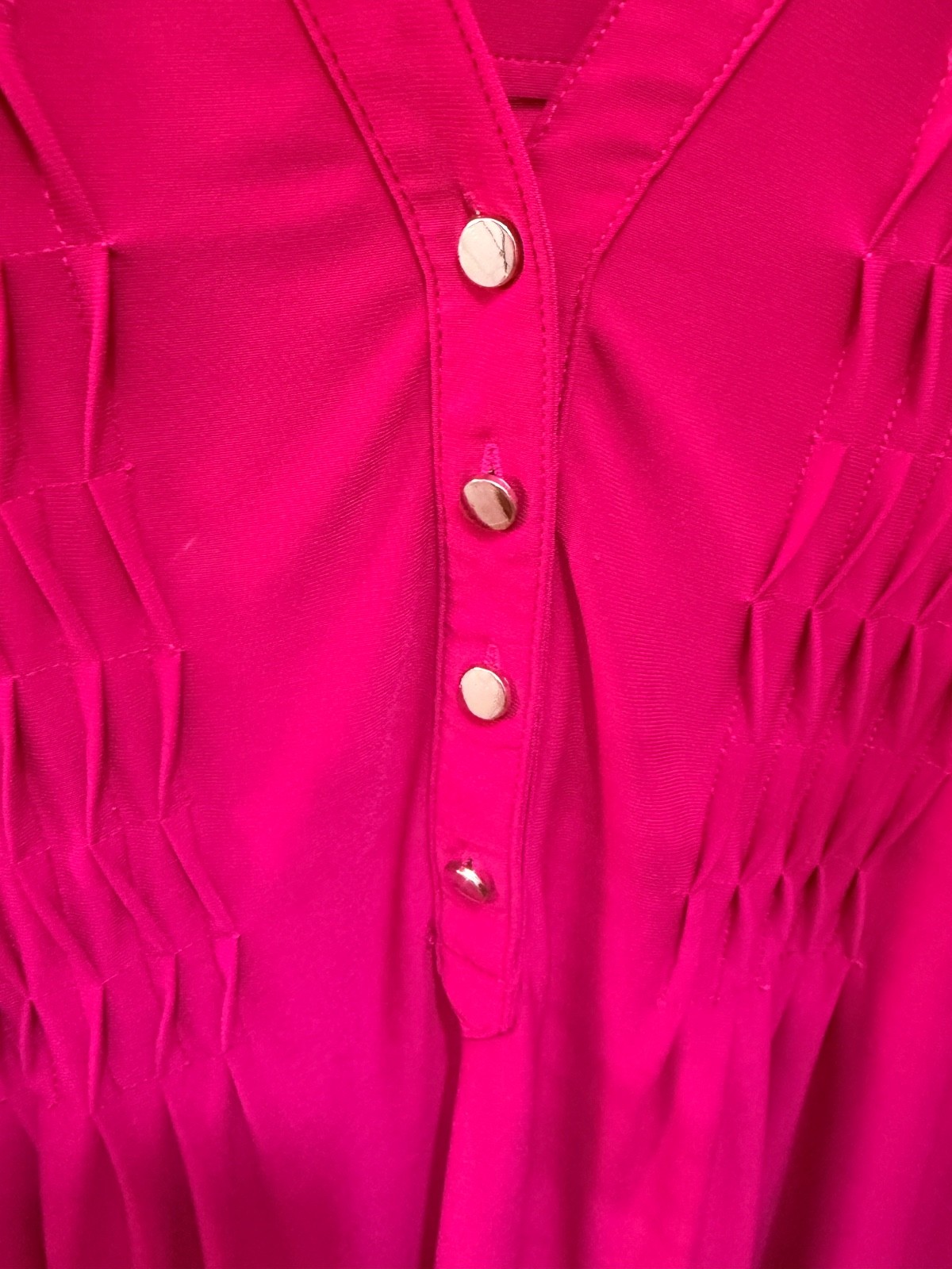 Avenue Womens 18/20 Pink Pintuck Tunic Top Roll Tab Sleeves Stretch Knit Plus Si