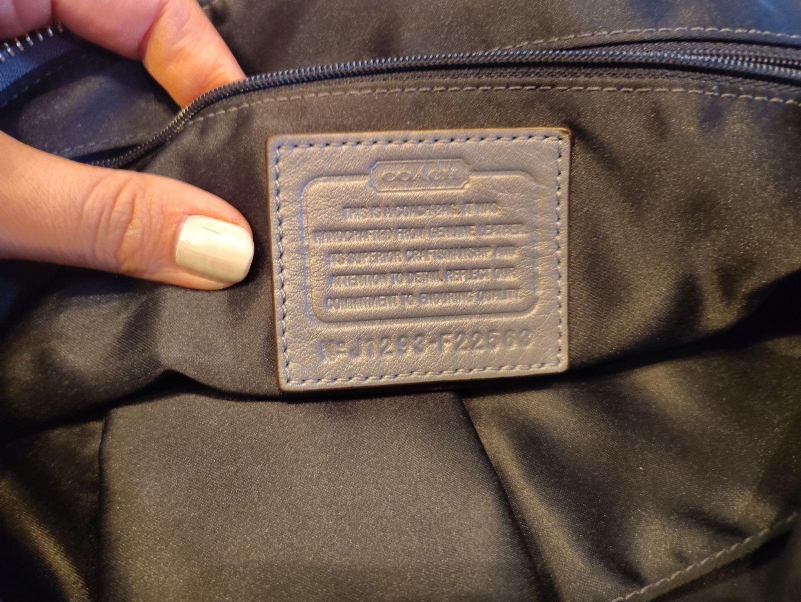 Coach Sophia Madison Slate Leather Purse Handbag gray Pleated Leather