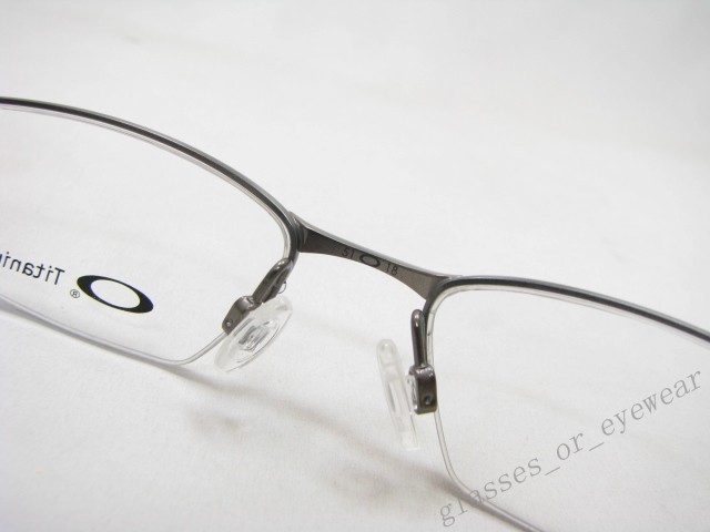 Eyeglass Frames-Oakley TRANSISTOR 22-149 Brushed Chrome 51mm Titanium Glasses