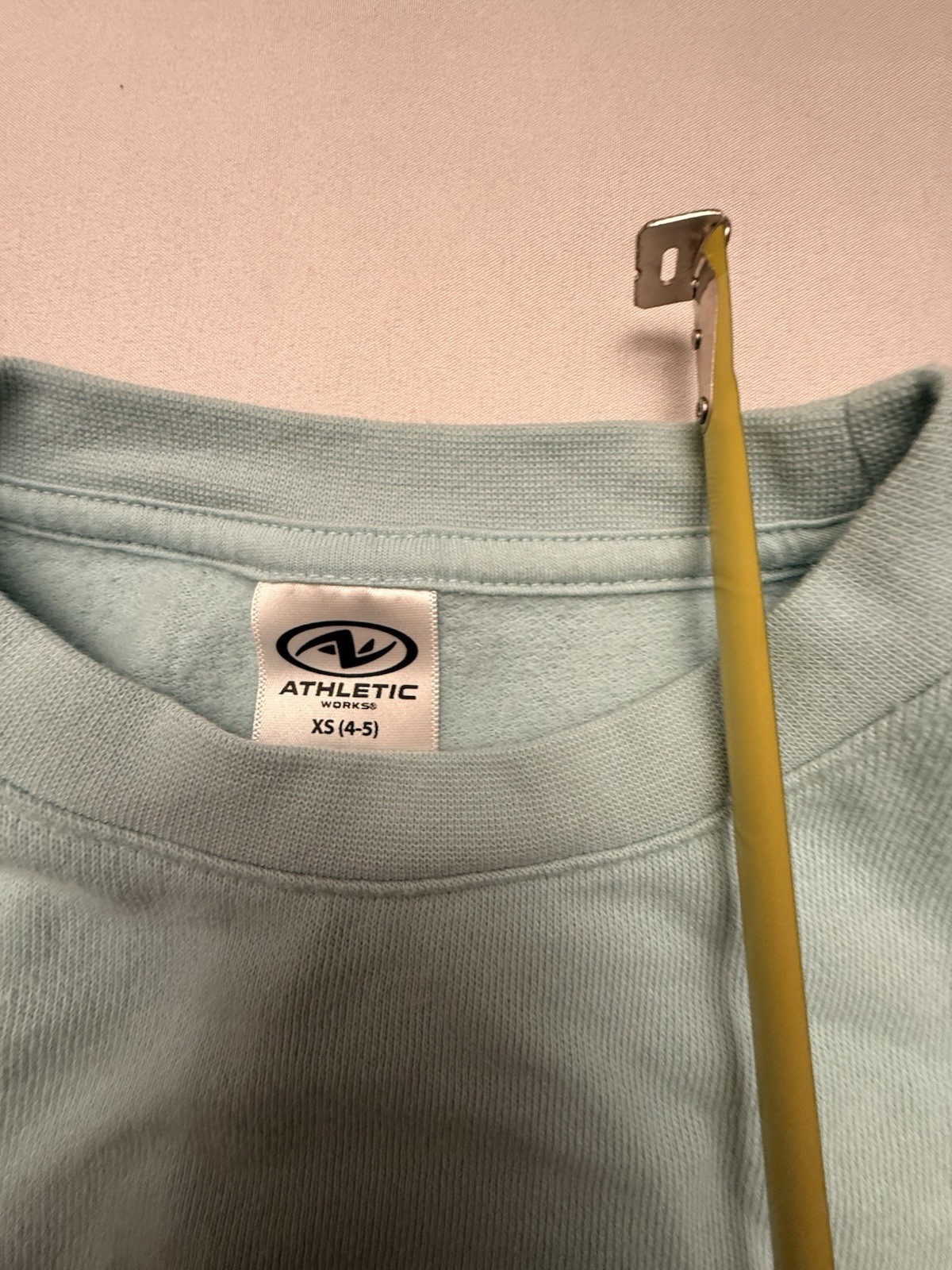 Athletic Works Girls XS (4-5) 2-Piece Light Blue Fleece Sweatshirt & Pants Set