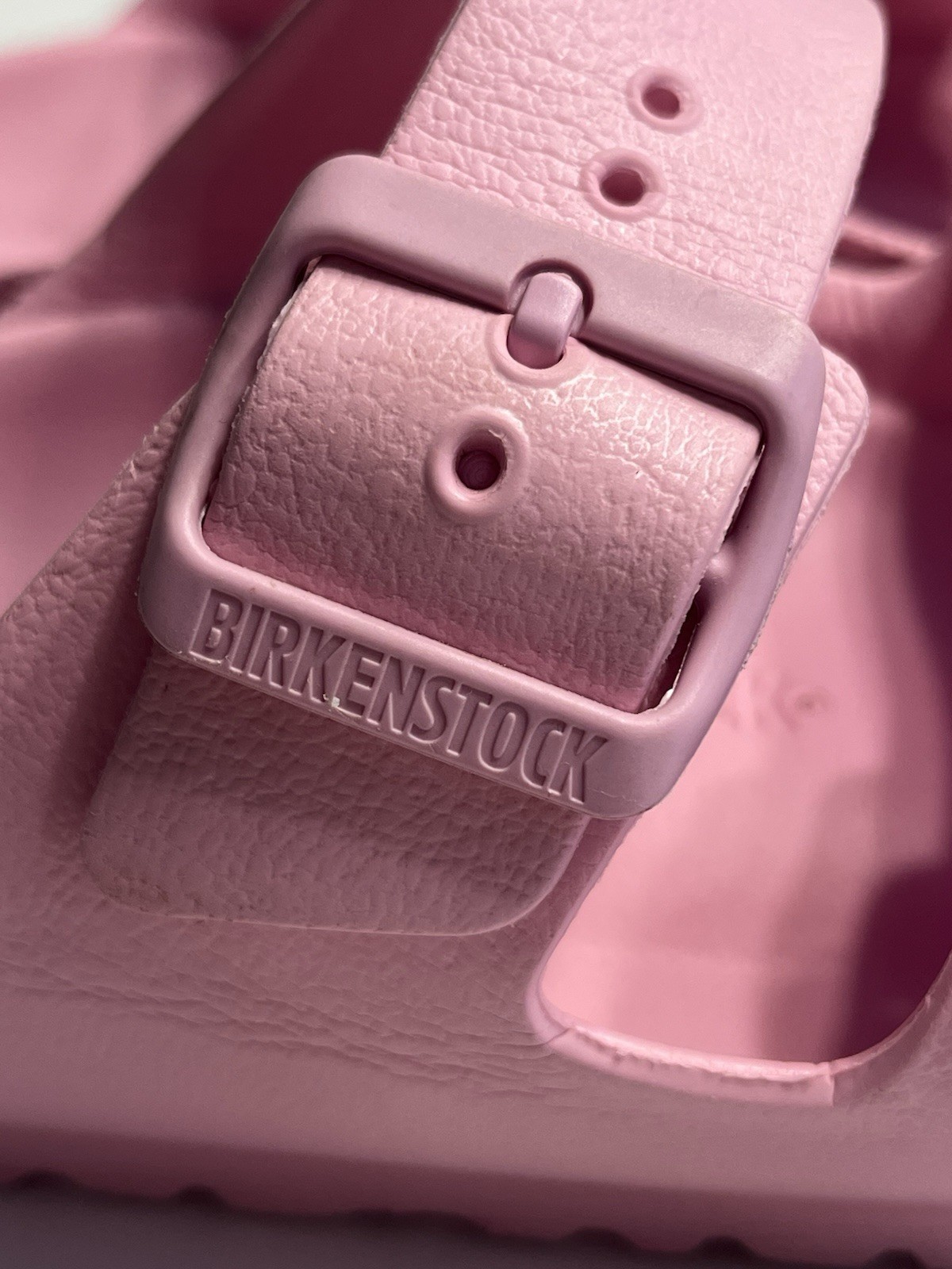 Birkenstock Women Arizona Essentials EVA Sandals Pink Rubber Size 37 US 6