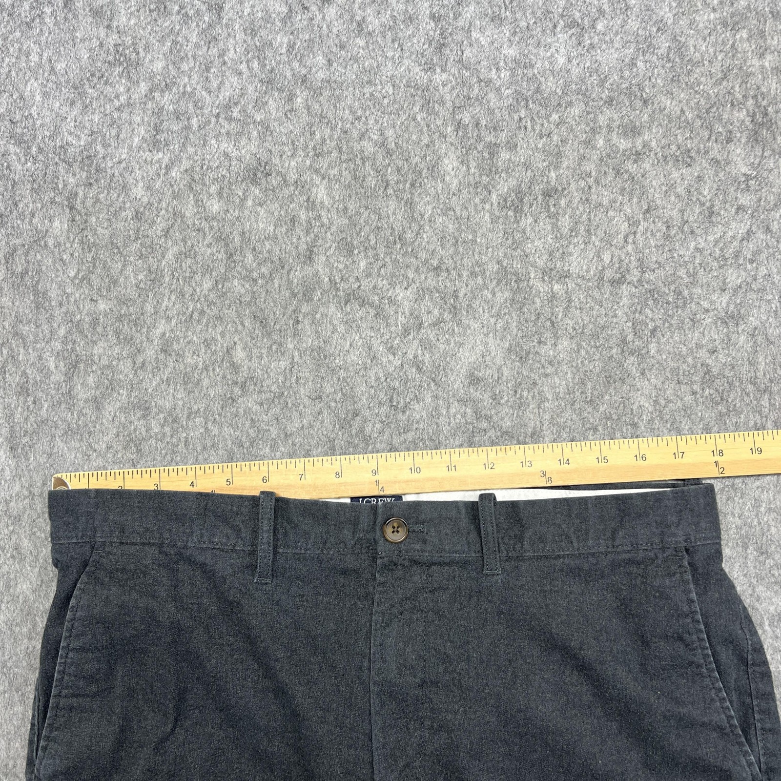 J Crew Bowery Pants Mens 35×32 Gray Slim Flex Chino Stretch Dress Trousers Work