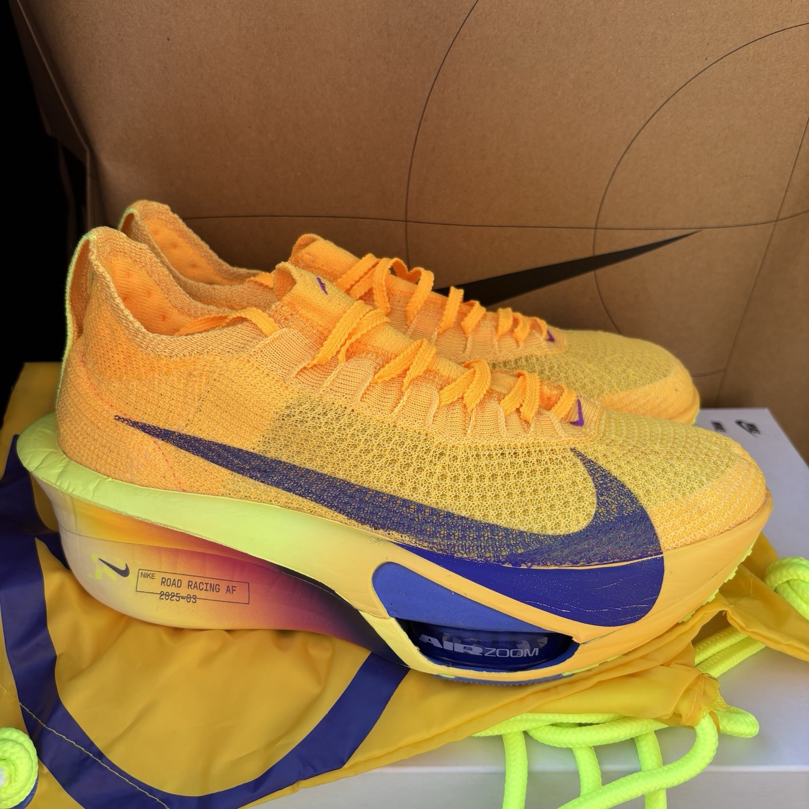 NEW Nike Alphafly Next% 3 Laser Orange Indigo Citron NBY FD8311 800 Men Size 13