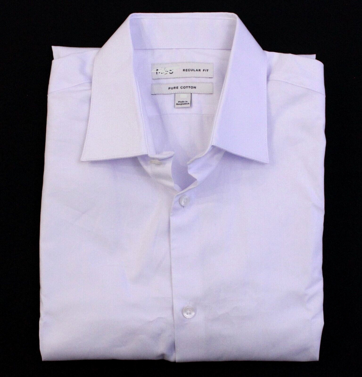 Ex M & S Mens Formal Long Sleeve Regular Fit White Shirt Work Sizes ~ S to XXXXL