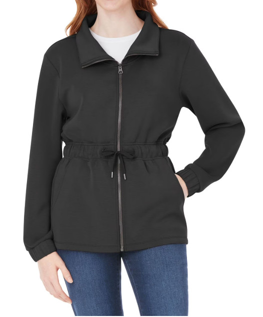Member’s Mark Sandwash Jacket-Black-Full Zip-Mock Collar-Size XXL-NWT