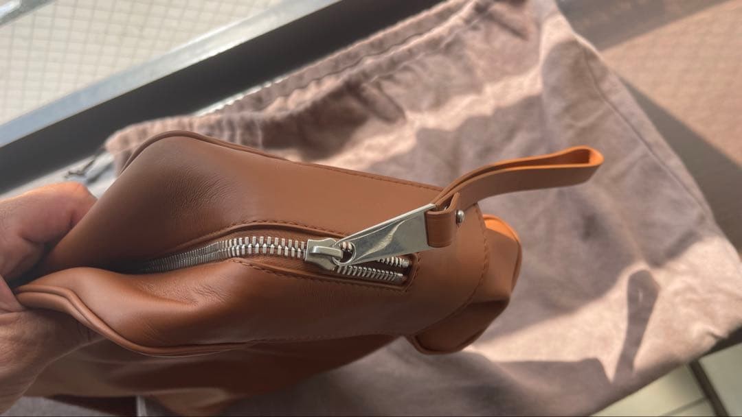 BOTTEGA VENETA Leather Pouch Clutch Bag