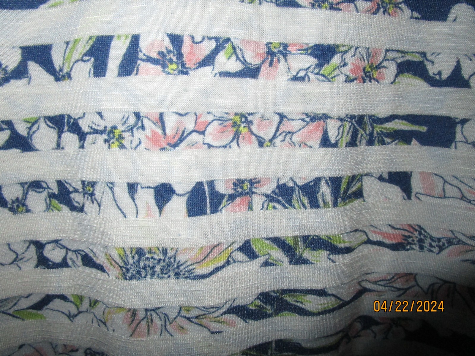 Coral Bay Tunic Top Sz 2X Polyester Rayon Bust 53 Length 25.5 in