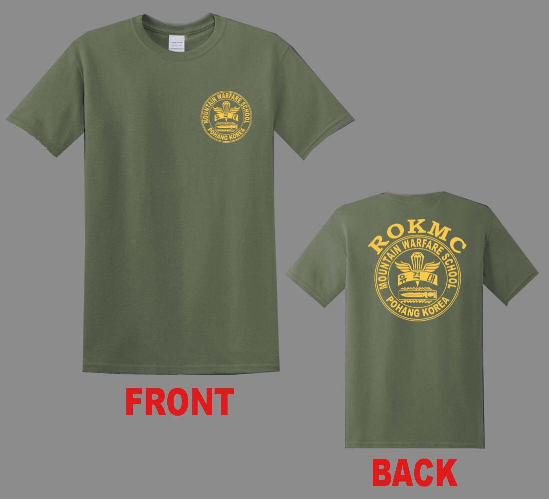 ROKMC Republic of Korea Marine Corps Mountain Warfare School Green Size S-5XL