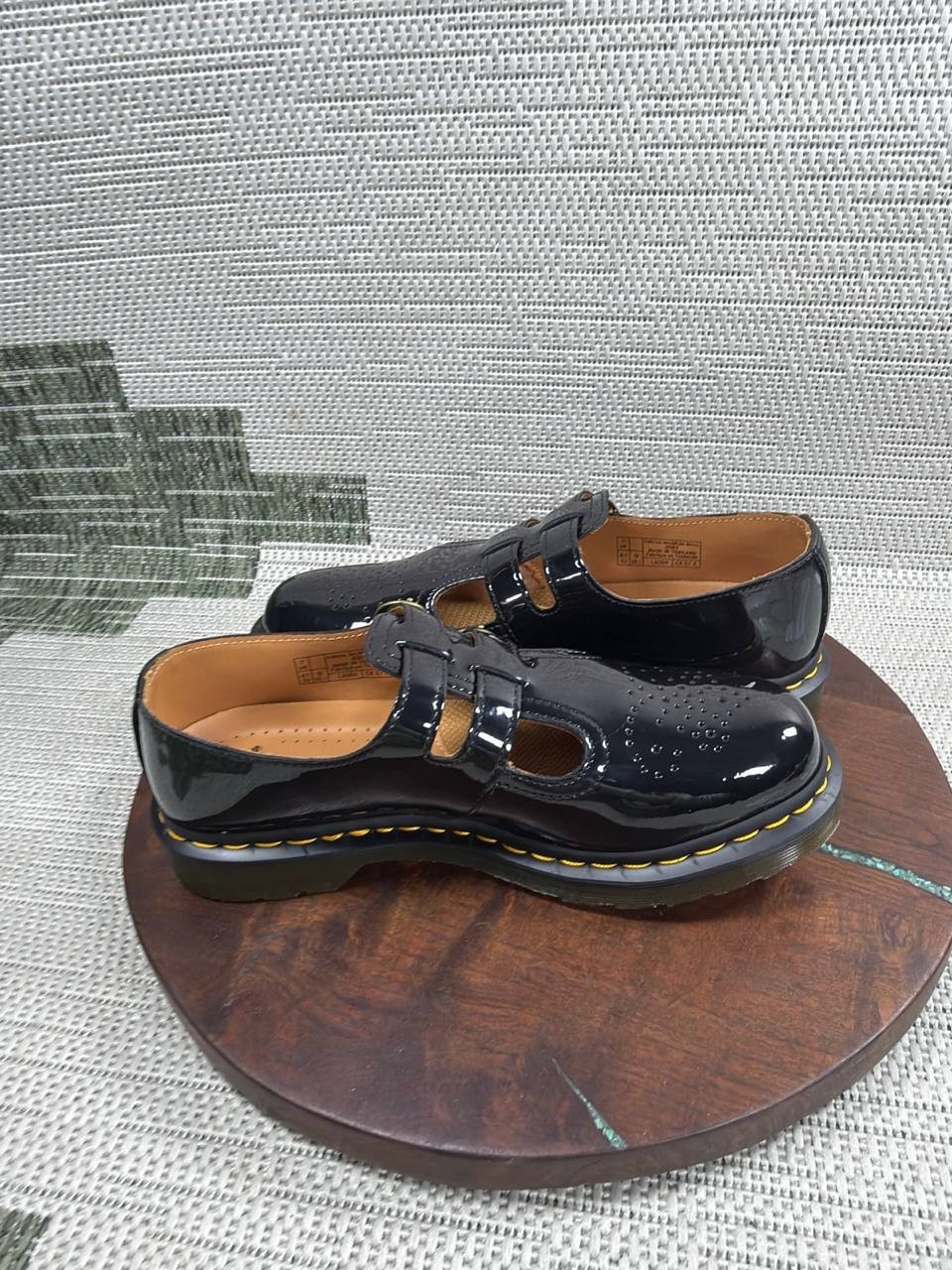 Dr Martens Shoes Women Size 9 Us 8065 Mary Jane Black Patent Leather Shiny