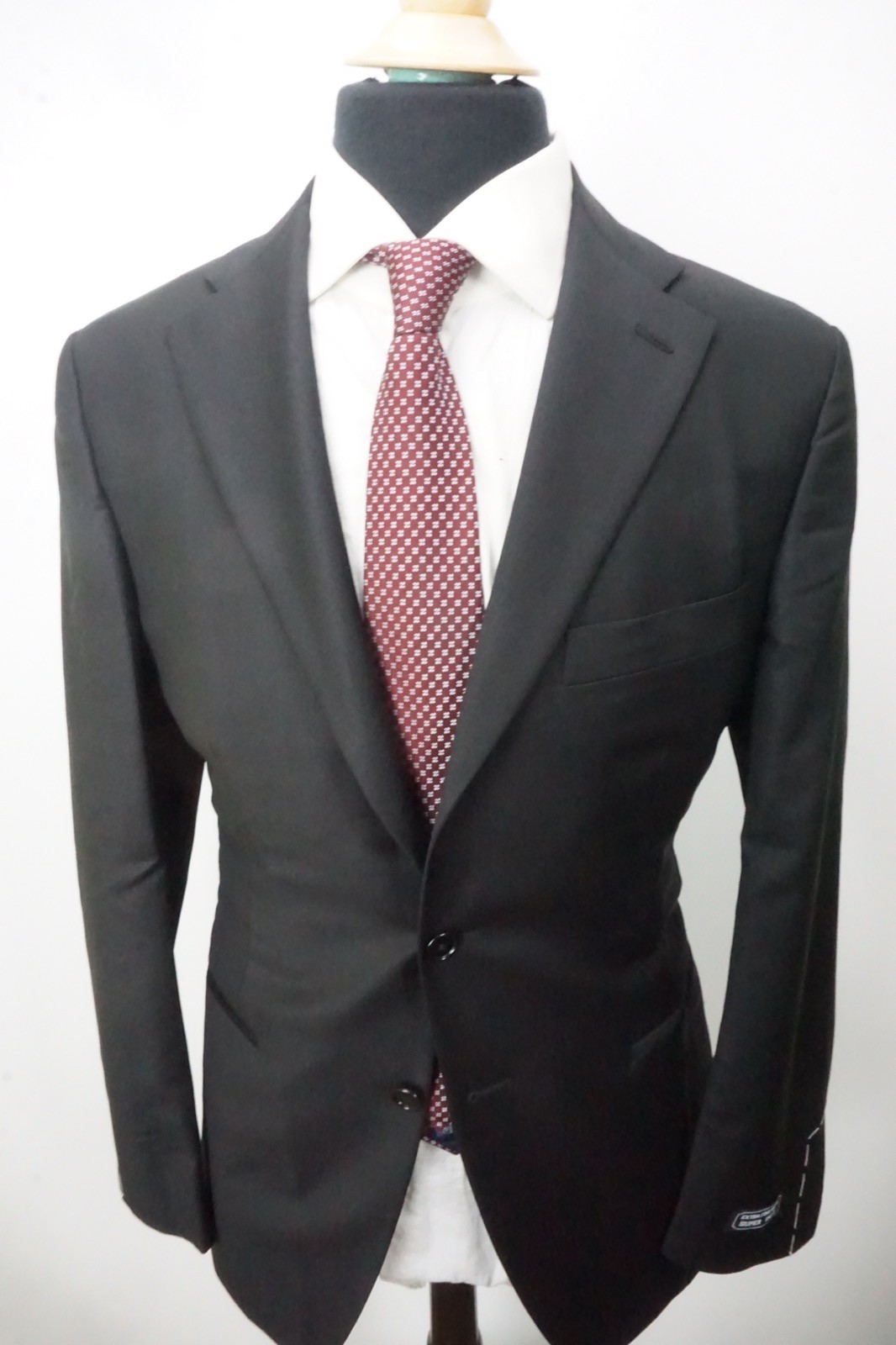 Burberry London Black S150s Wool 2 Pc Suit Jacket Pants Sz 38R BRAND NEW
