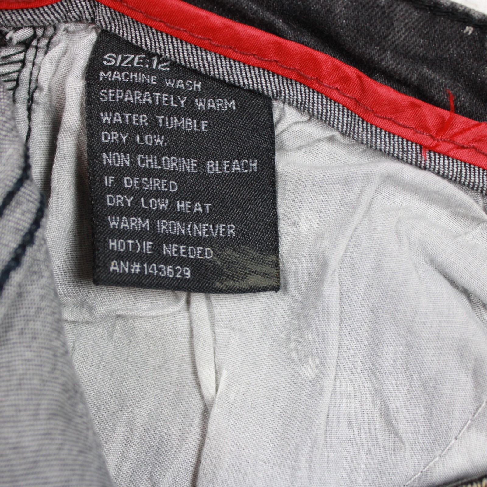 ENCRYPTED Women’s Moto Jeans Size 12 Acid Wash