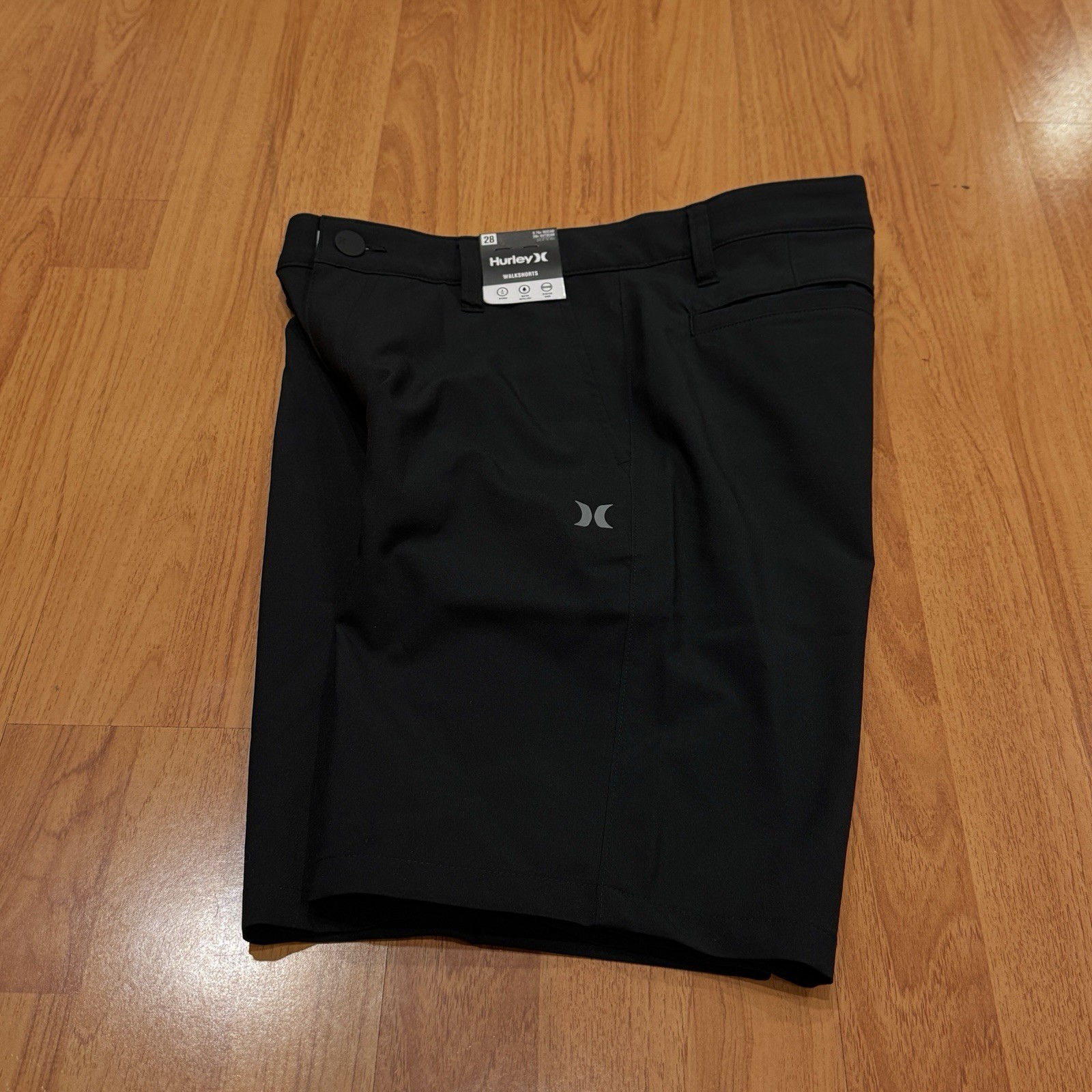 Hurley All Terrain Hybrid Walk Short Black Sz 28 9.75 IN Inseam 20 IN Outseam