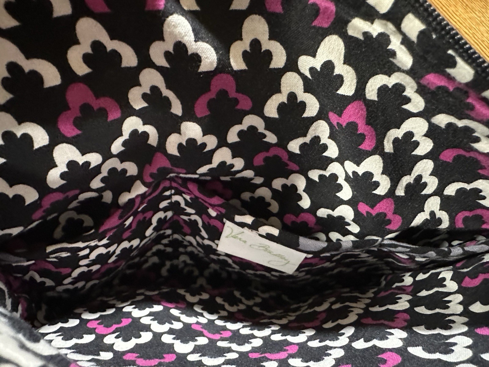 Vera Bradley Canterberry Magenta Crossbody Hipster Purse Quilted Shoulder Bag