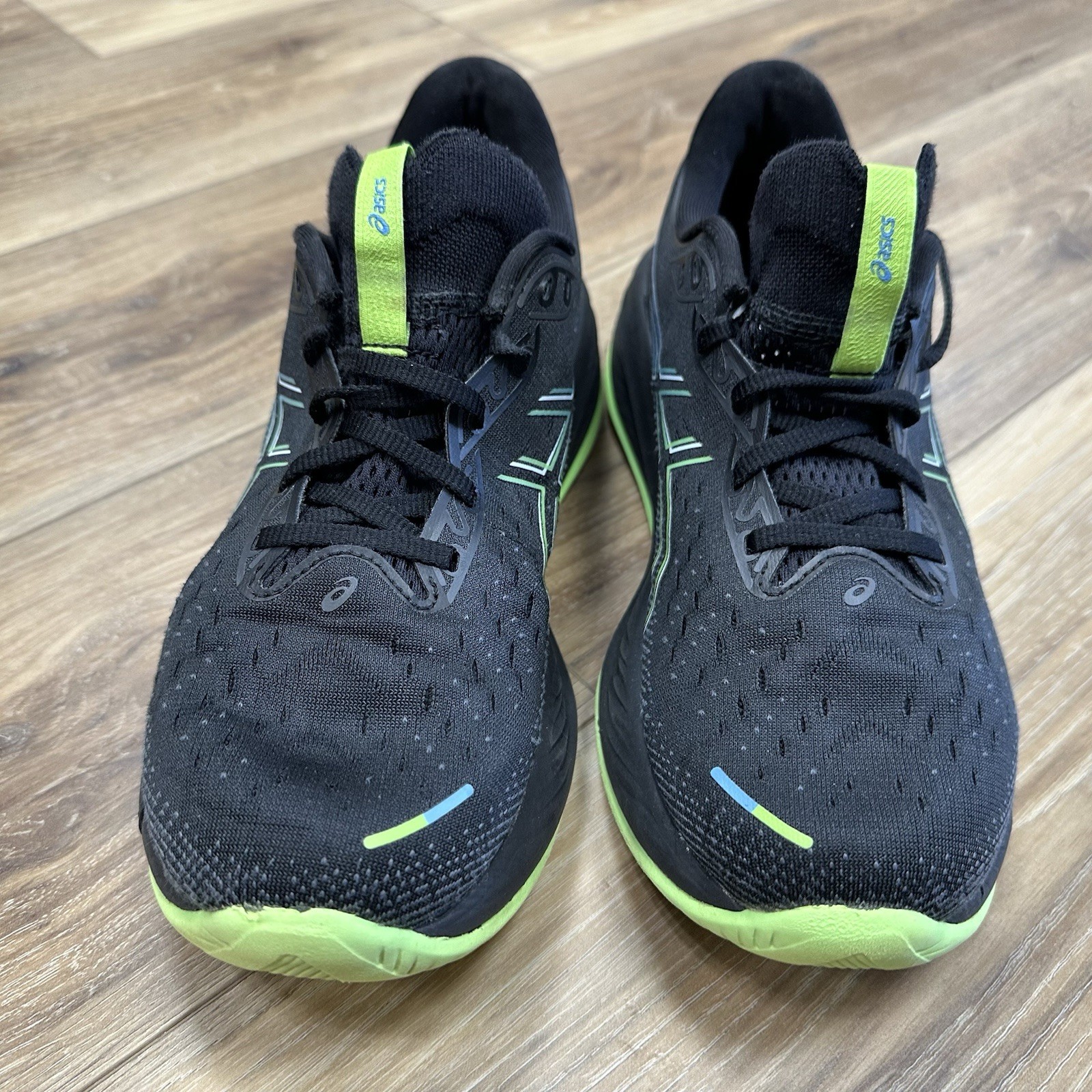 Asics Gel-Cumulus 26 Running Shoes 1011B792-001 Black Electric Lime, Size 9.5