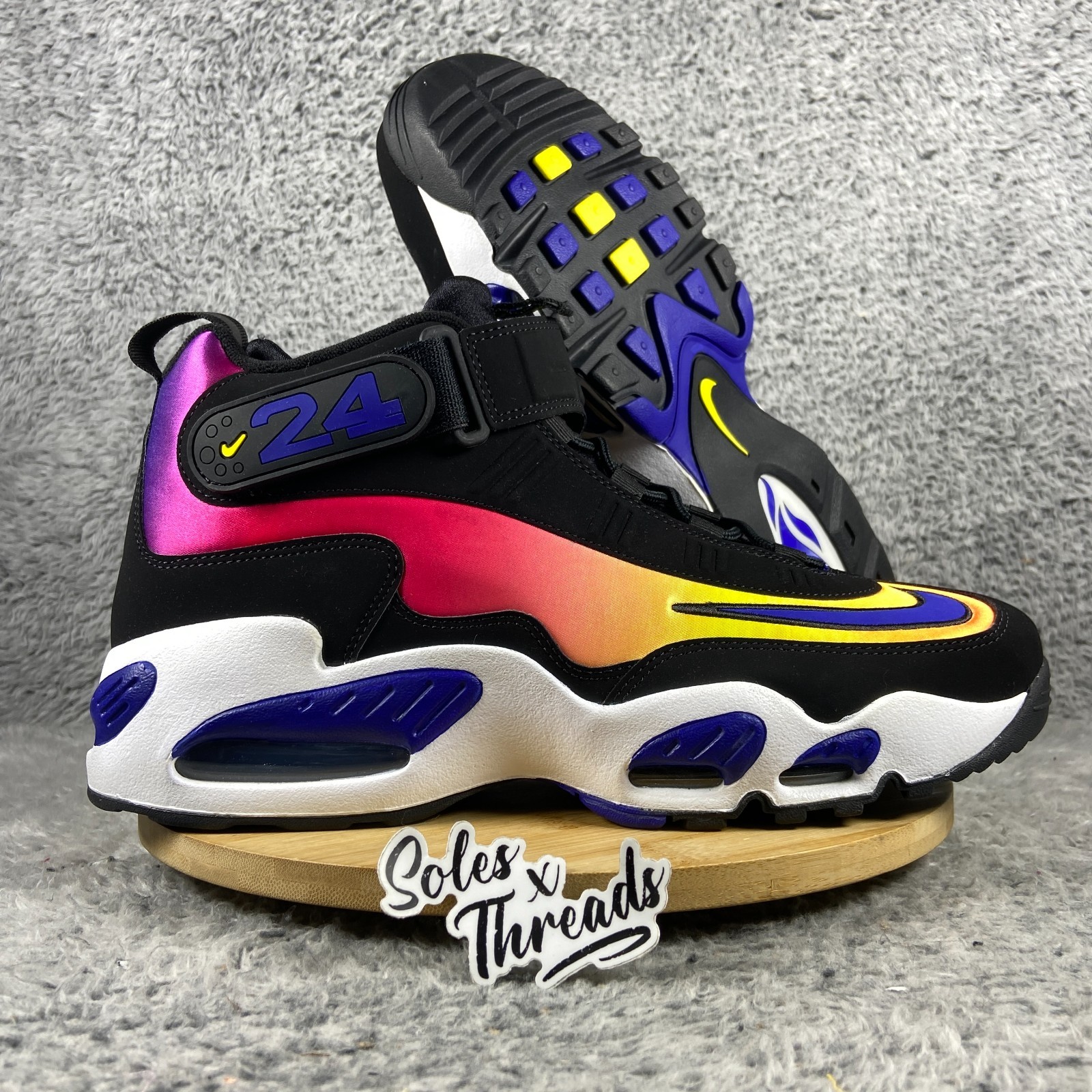 Nike Air Griffey Max 1 ‘Los Angeles’ Size 13 Men Black Concord Yellow DV3353-001