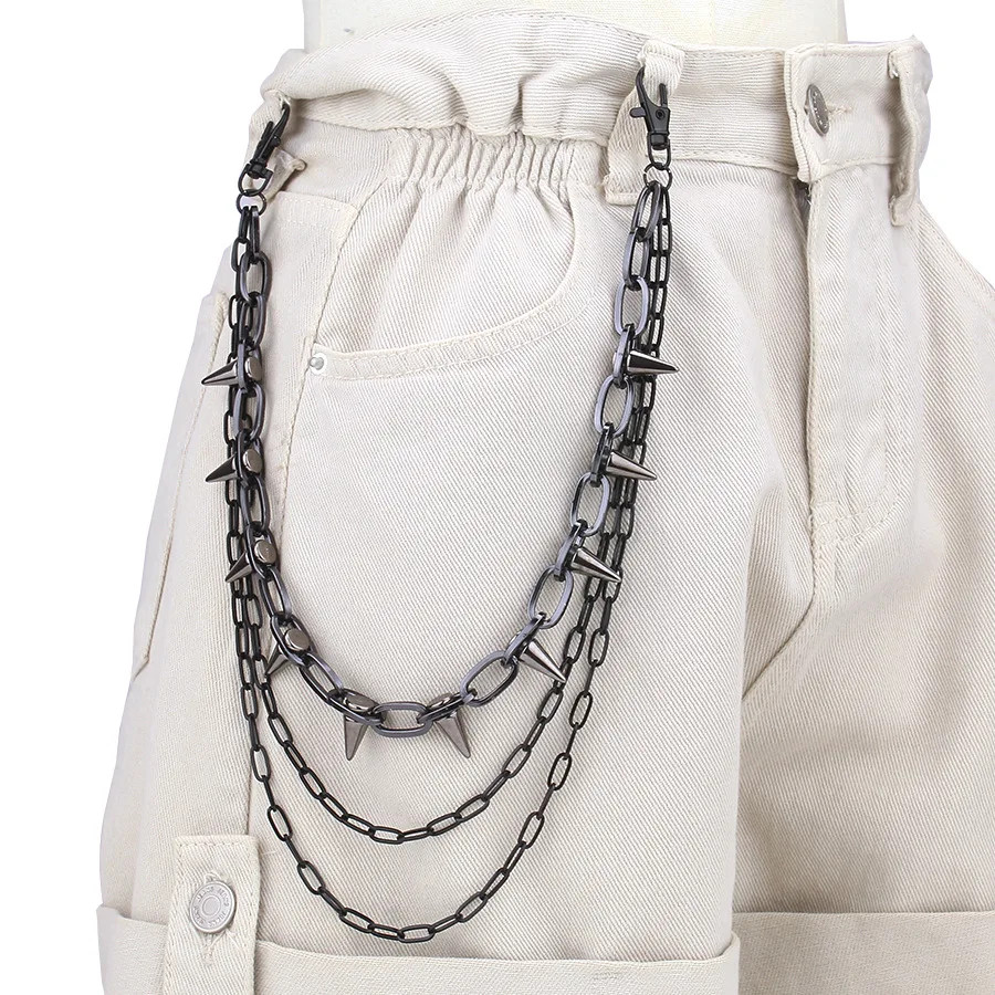 Hip Hop Punk Metal Wallet Chain Keychain Jeans Pants Waist Chain Unisex