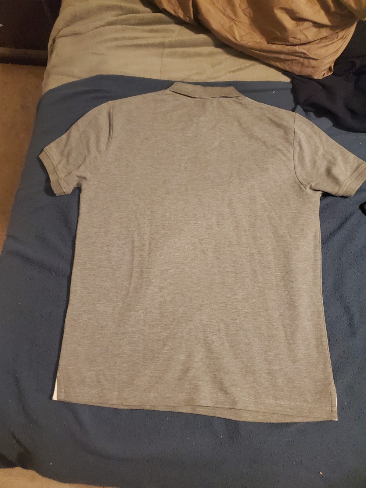 Emporio Armani Mens Medium Gray Short Sleeve Polo