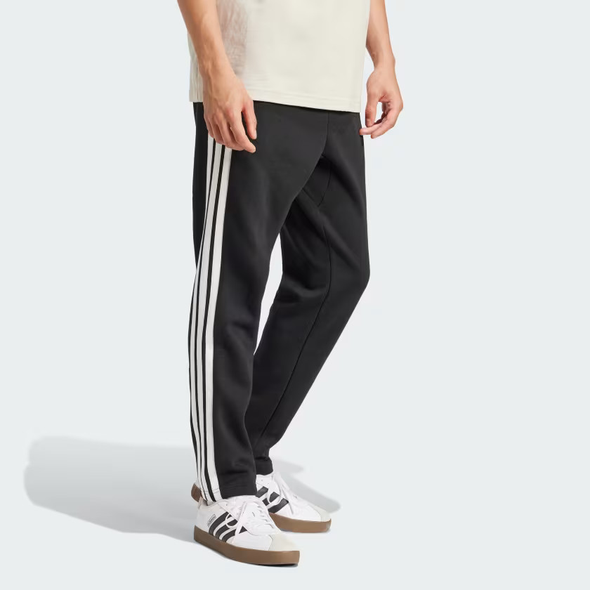 adidas men Essentials 3-Stripes Fleece Pants Open Hem