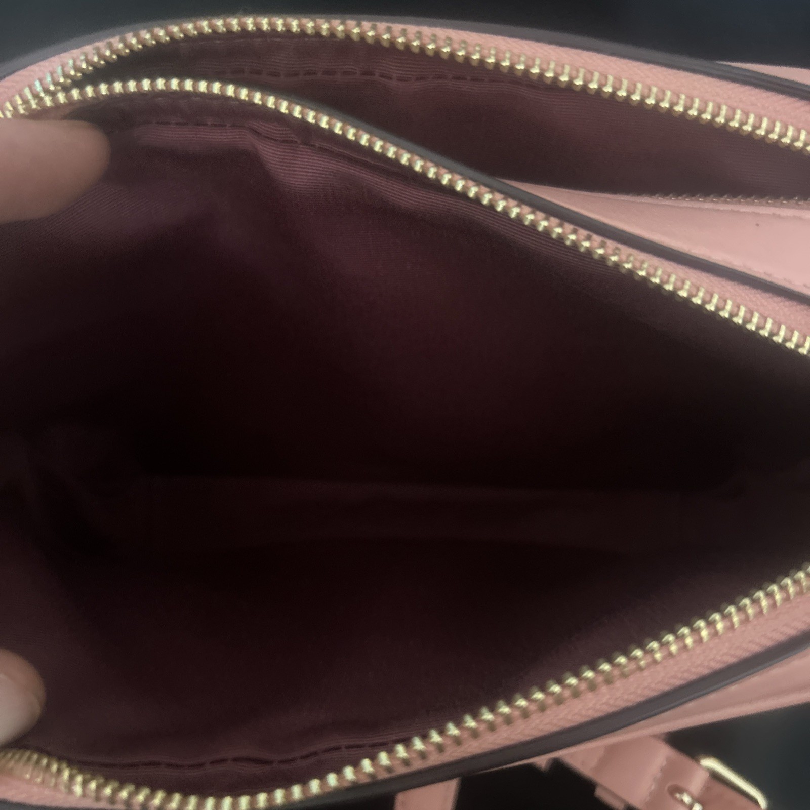 Coach Jes Crossbody Linear Quilting Leather Pink New Reg $428 Authentic