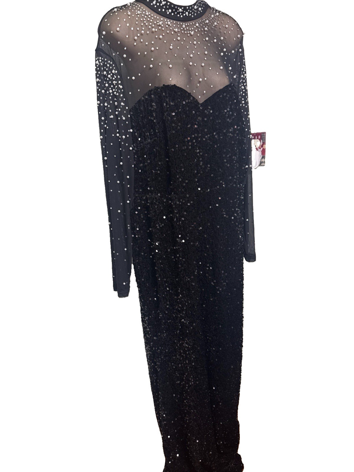 New F A E T E S T Y Black Sequin Gown Hard To Find Size 3X