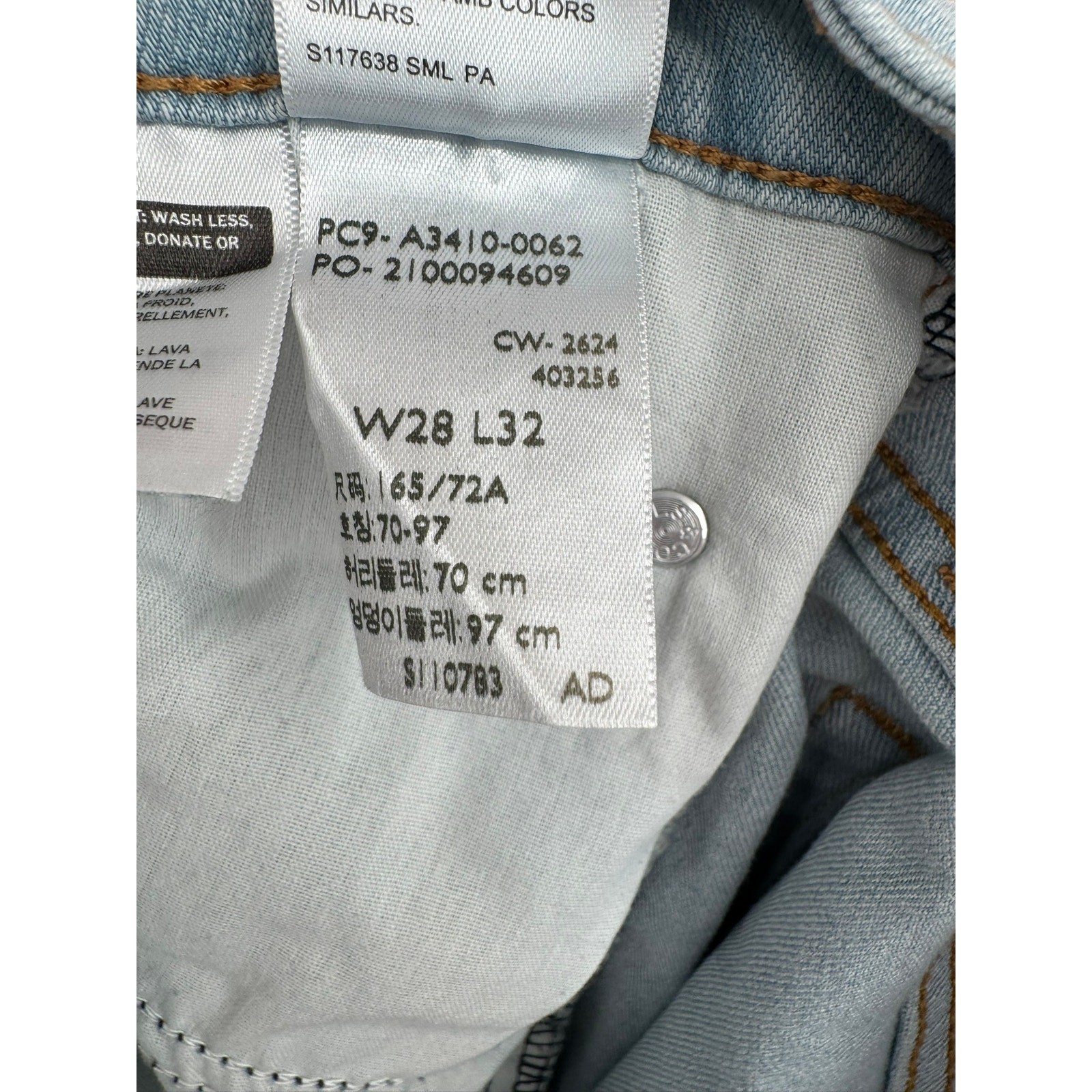 Levi’s 726 Flare Stretch Jeans Womens 28 Blue Light Wash Denim