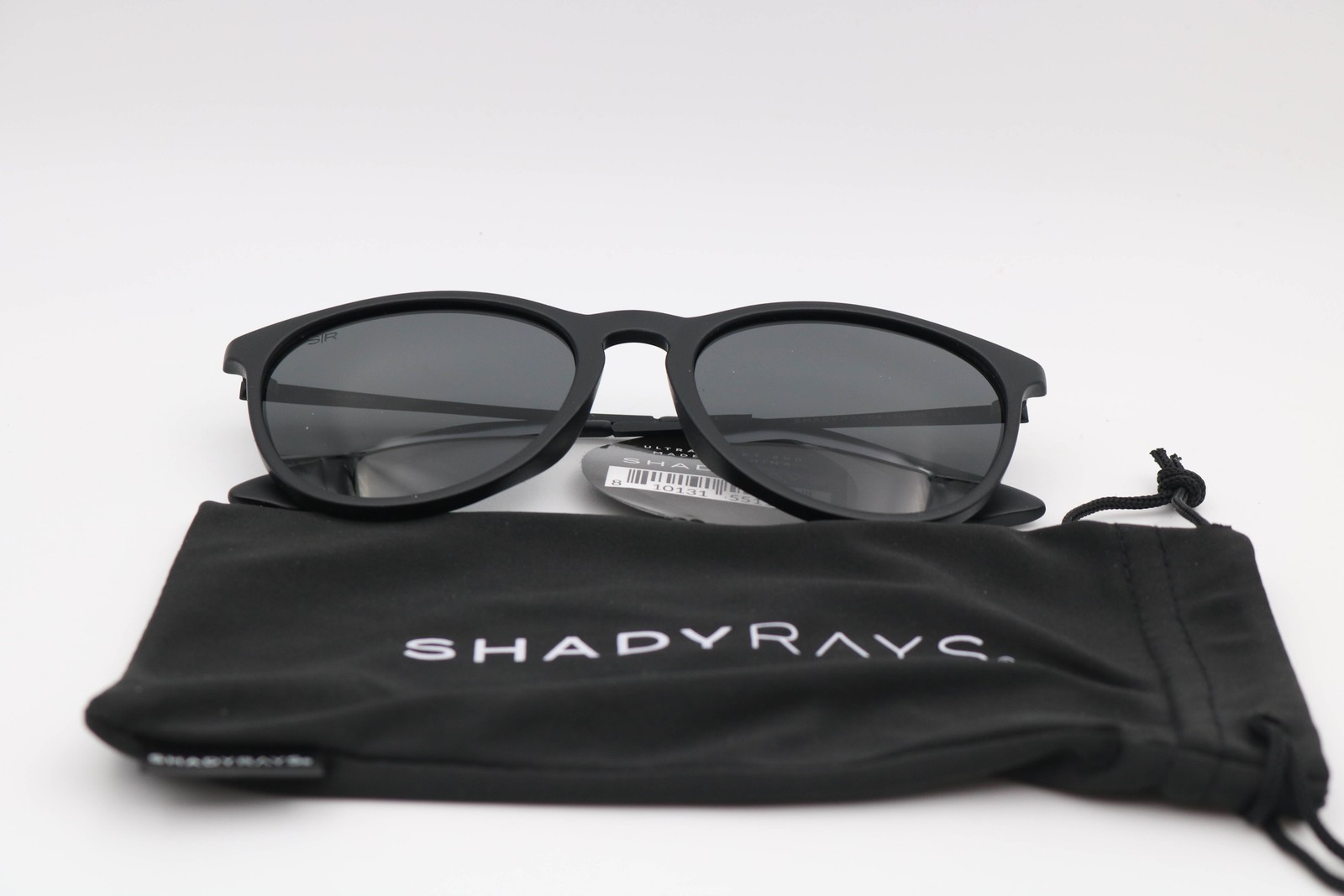 Shady Rays Allure Stealth Black Round Ls-18 Polarized Sunglasses 55-19-148