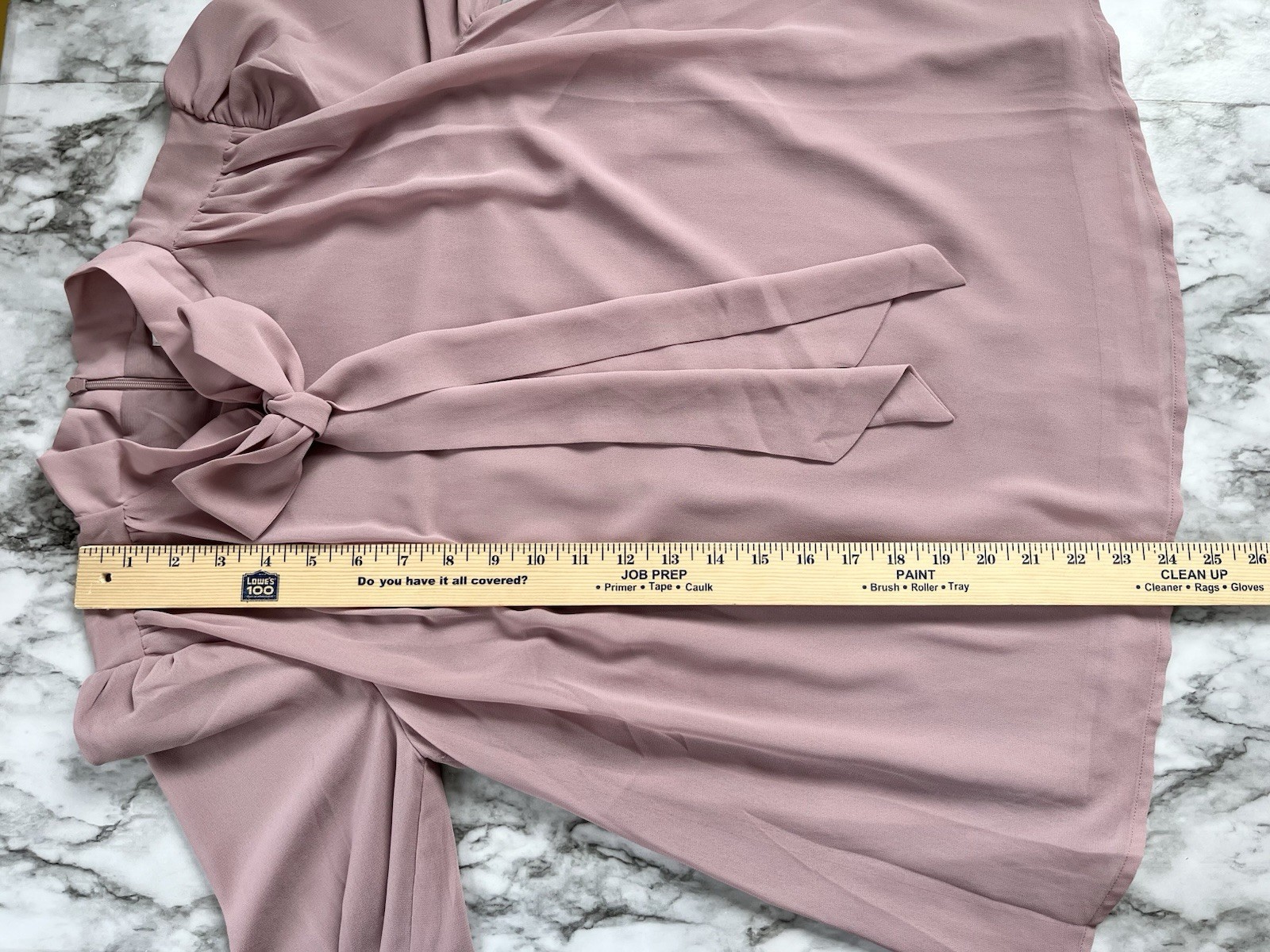 Dainty Jewells Blushing Beauty Blouse Modest Chiffon Lined XS