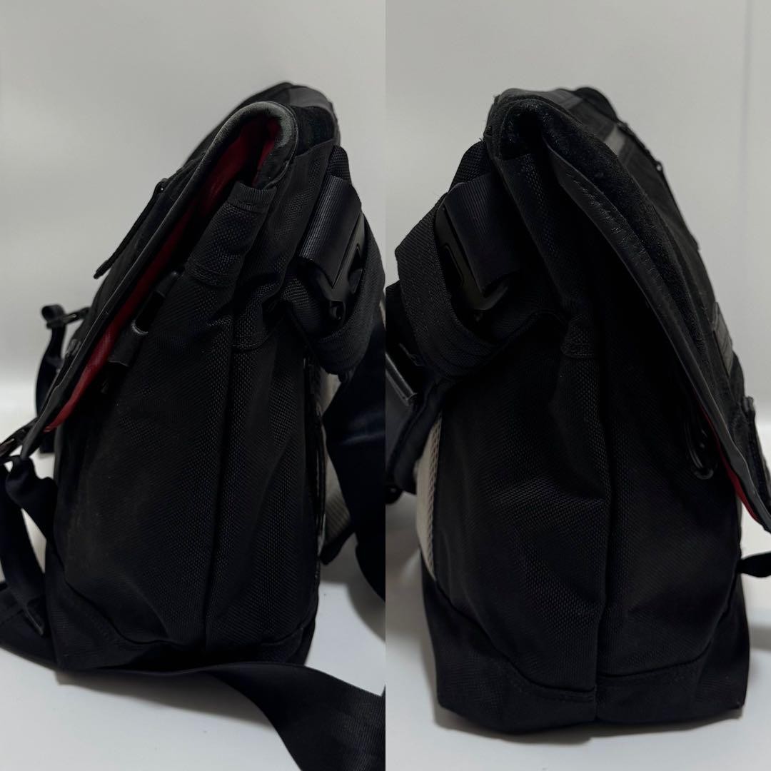 Master-Piece MSPC Black Nylon Leather Canvas Messenger Bag Japan