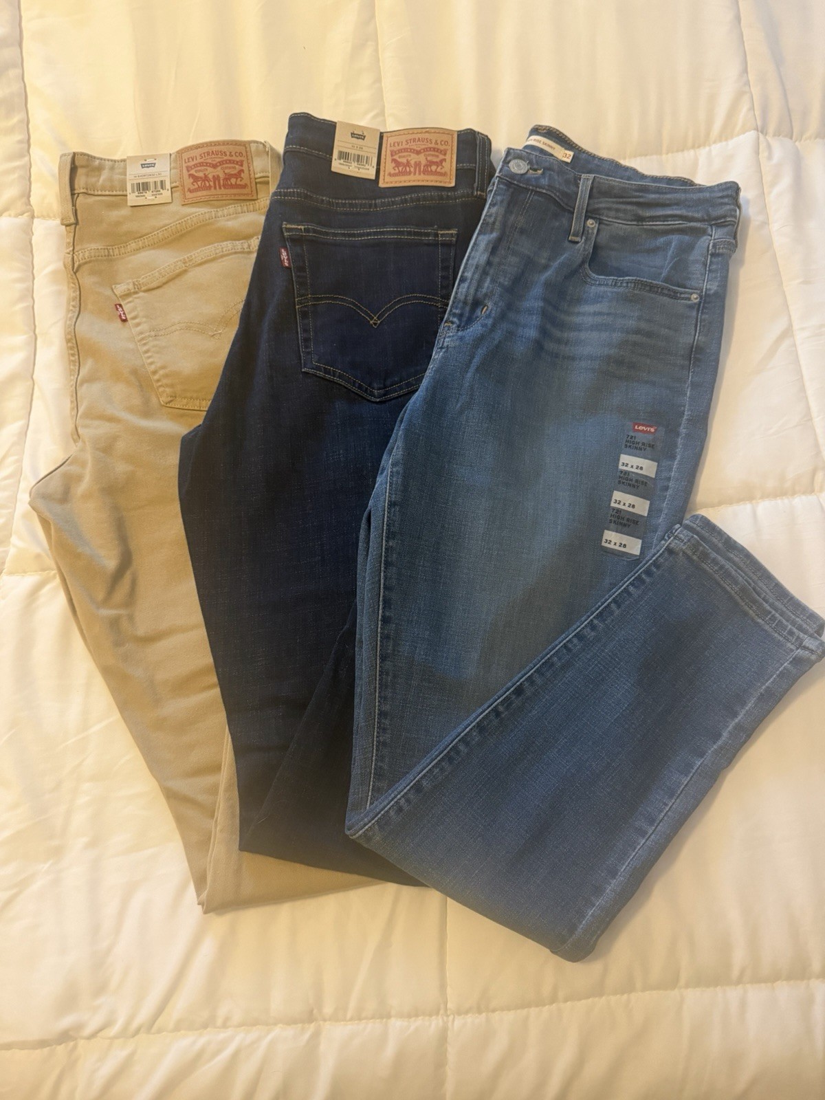 Levi Men’s Jeans, Size 32 X 28, New With Tag