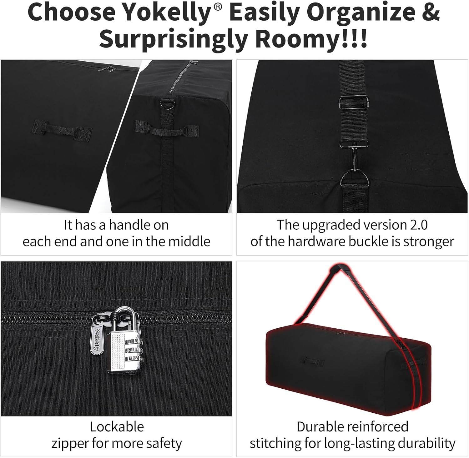 YoKelly 36 Inch Canvas Duffel Bag 100L Extra Large Luggage Duffle for Travel …