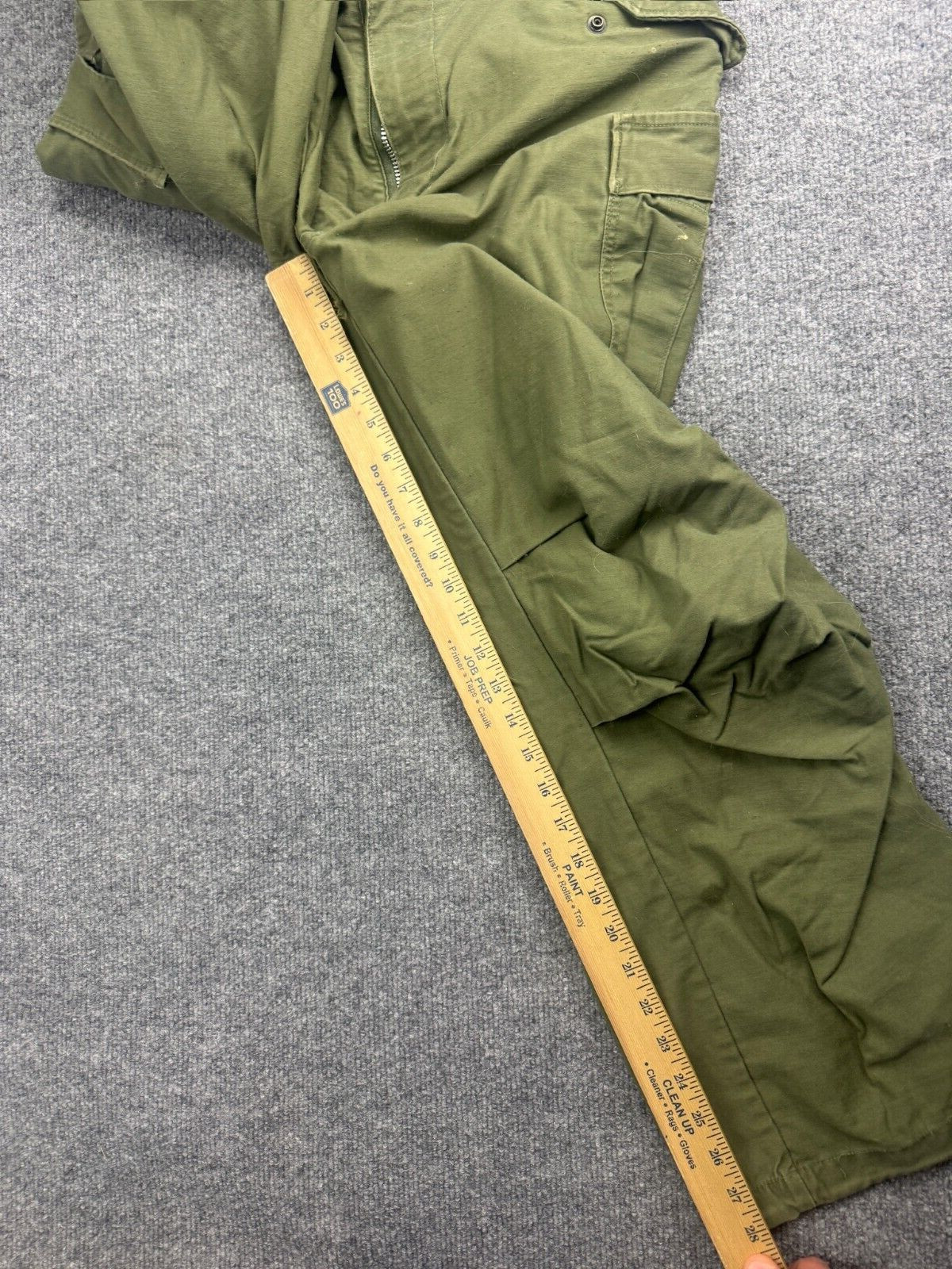 Vintage Army 70s Winfield M-65 Military Trousers Men’s 33×28 Green Canvas Cargo