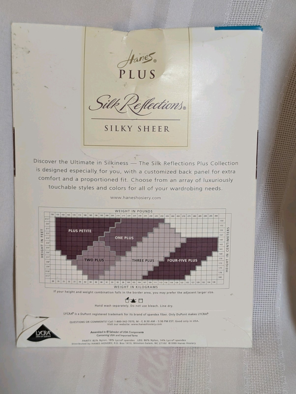 Hanes Silk Reflections Size Three Plus Barley Pla Control Top Enhanced Toe OOP16