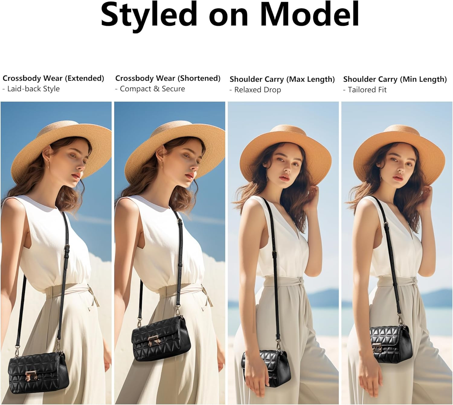 PU Leather Purse Strap Replacement Crossbody Adjustable Long Thin Handmade Shoul