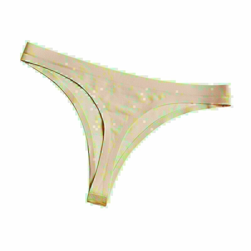 Women’s Sexy Thongs Cotton G-string Briefs T-back Invisible Middle Waist Panties