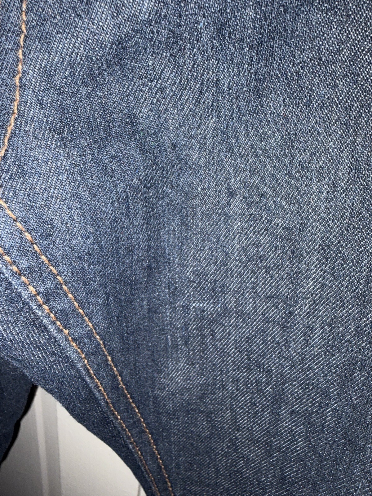 Recycled Blues Slim Fit Men’s Dark Wash Blue Denim Straight Jeans Cotton Blend