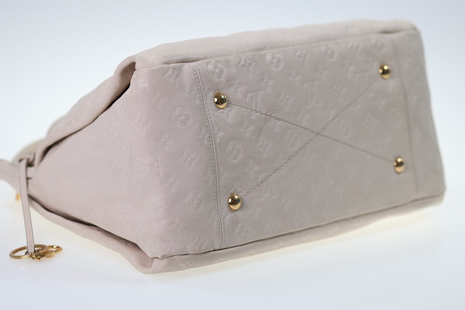 LOUIS VUITTON Artsy MM Monogram Empreinte Cream White