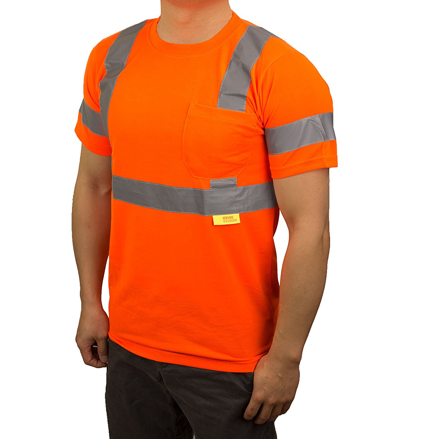 Class 3 Reflective Safety Yellow/ Orange Short Sleeve T-Shirt HIGH VIZ-S9081/2