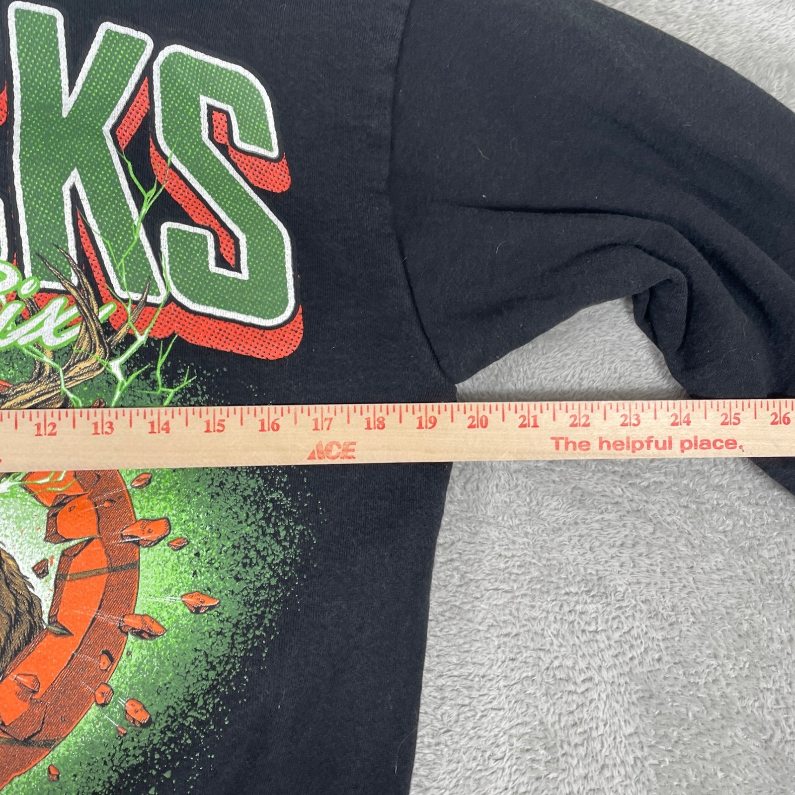 Unfinished Legacy Milwaukee Bucks Hoodie Mens Small Black NBA Streetwear Rare