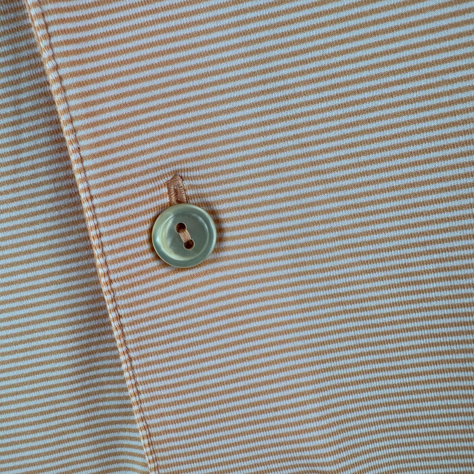 Peter Millar Summer Comfort Polo shirt Mens 3XT 3XL Tall Salmon Pink Striped