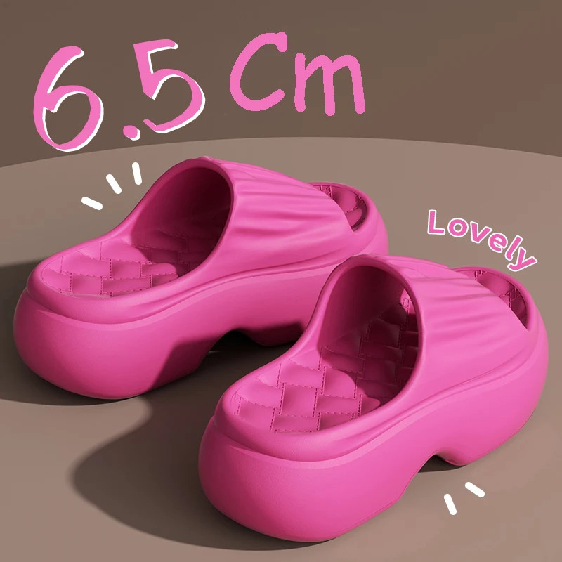 Chunky Platform Wedges Slippers Women 2025 Summer Indoor Outdoor Thick Bottom Sa