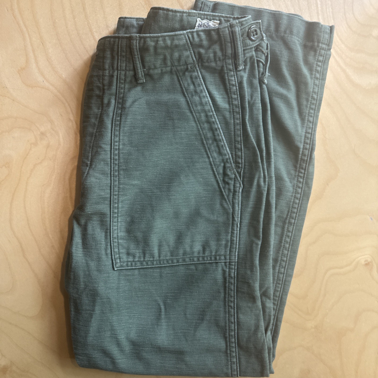 Orslow Men’s Reverse Sateen Fatigue Pants Regular Fit Size M Japan L(3)