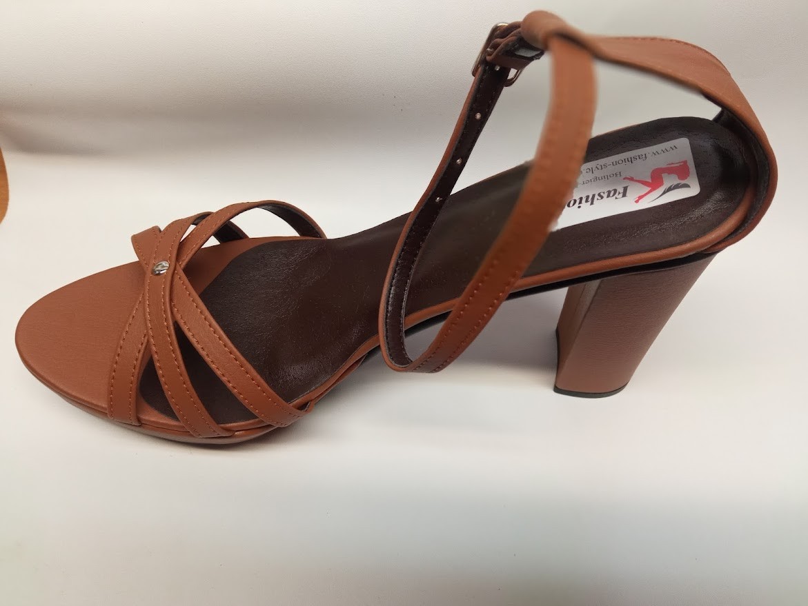 Sandals leather chunky 37 38 39 40 41 42 43 44 45 46 47 platform 2cm heel 13cm PL