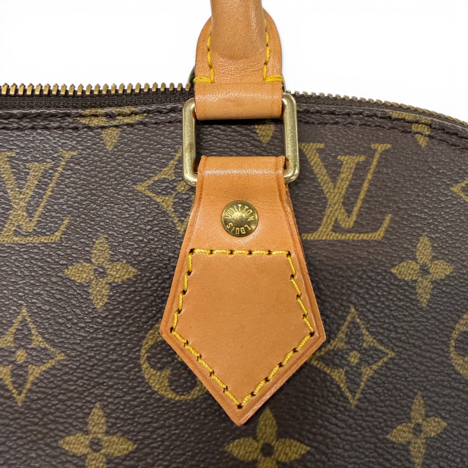 Louis Vuitton Alma PM Monogram Hand Bag M51130 Brown Top Handle Satchel France