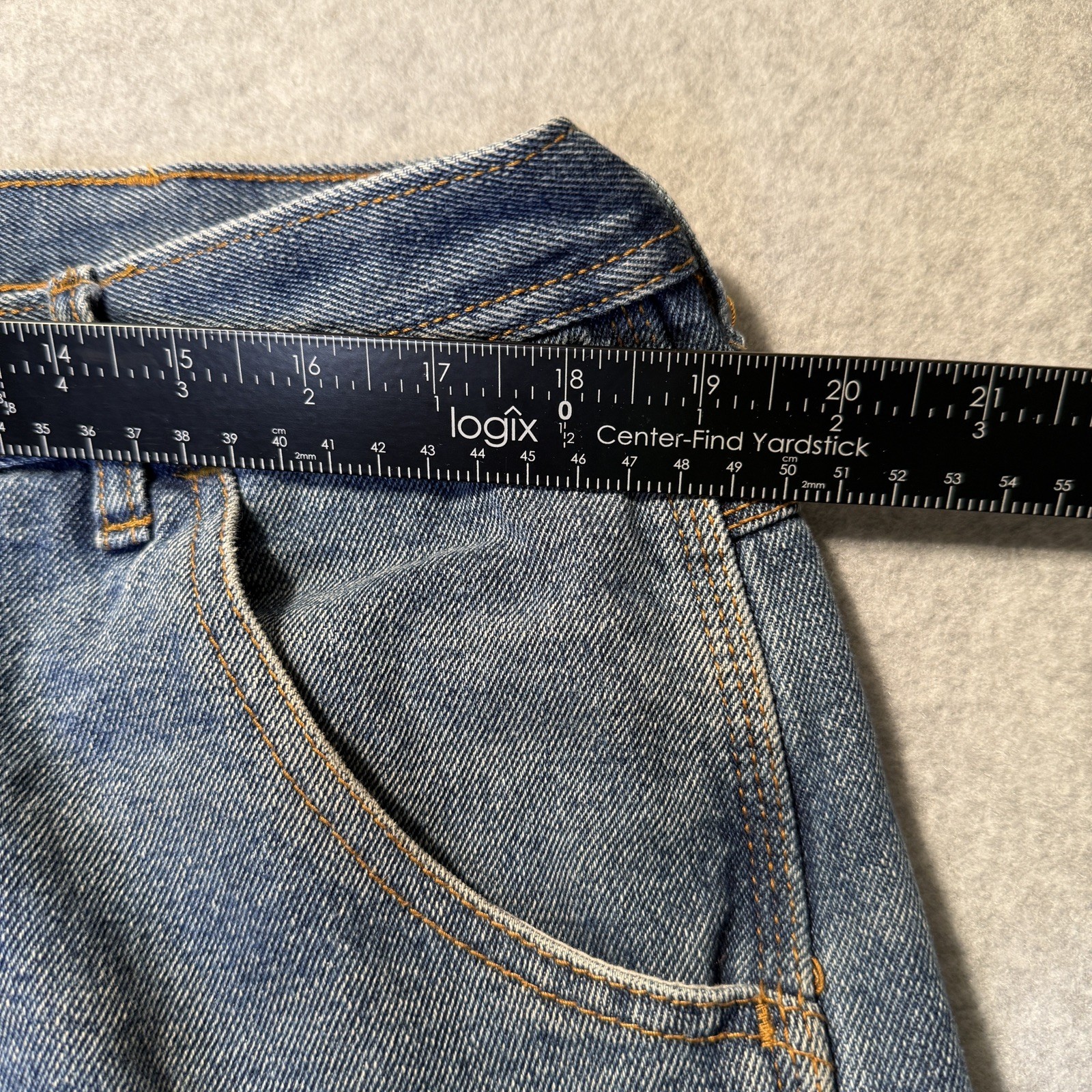 KEY Carpenter Mens Jeans Fleece Lined 38×30 Workwear Cold Weather