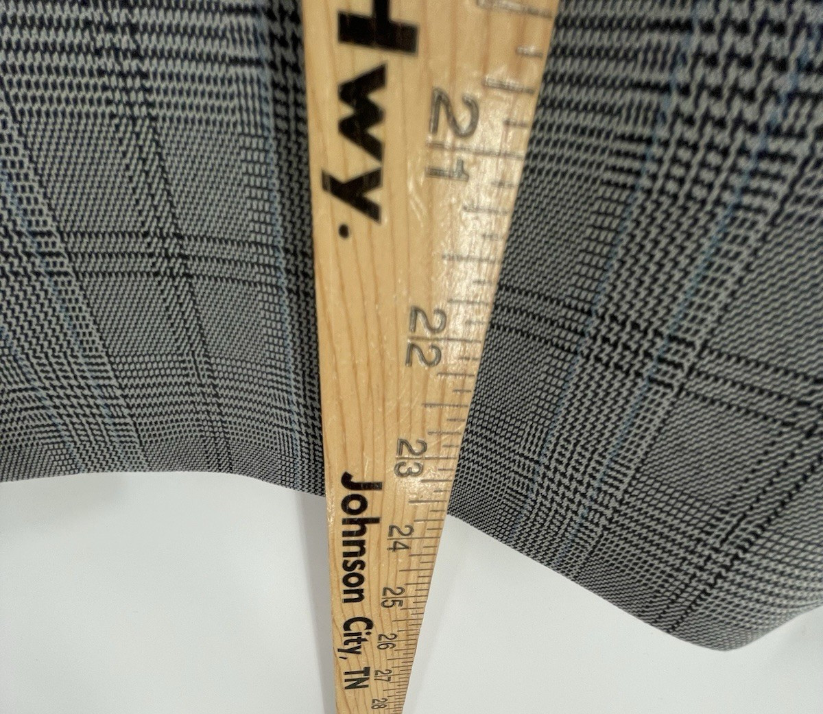 Evan Picone Womens 14P Skirt Suit Gray Window Pane Plaid Pattern One Button