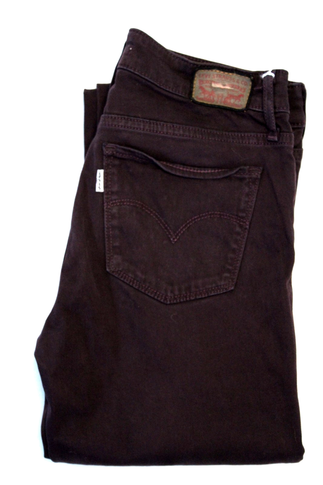 Levi’s 712 slim women’s jeans W26 L34 dark purple stretch denim LEVK043