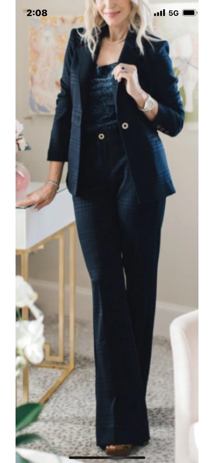 Cabi New NWT Checkout Blazer #4296 Blue & Black plaid XXS – XXL Was $209