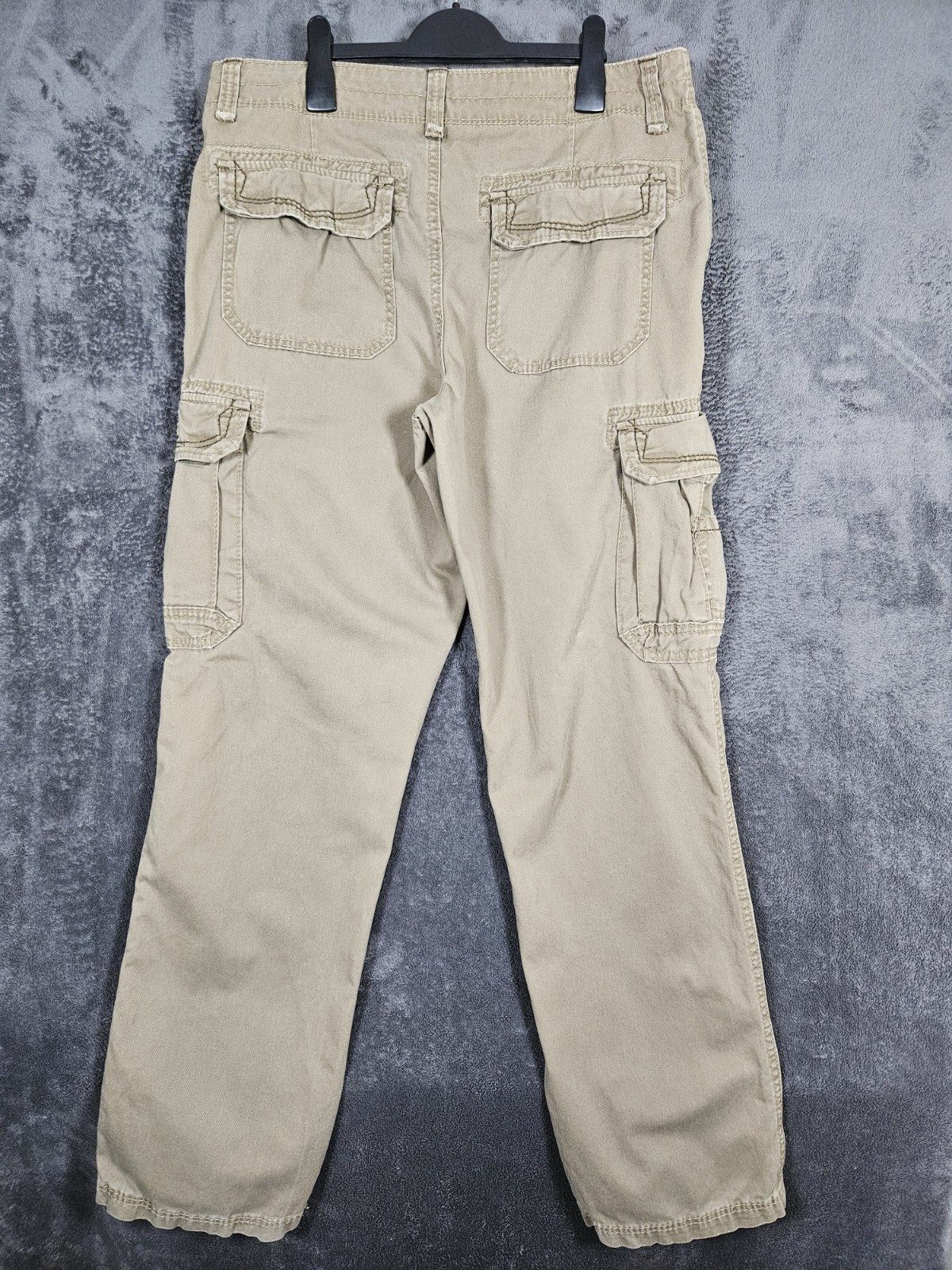 Unionbay Cargo Trousers Khaki/Brown Men’s Size W34 L34 Relaxed Workwear